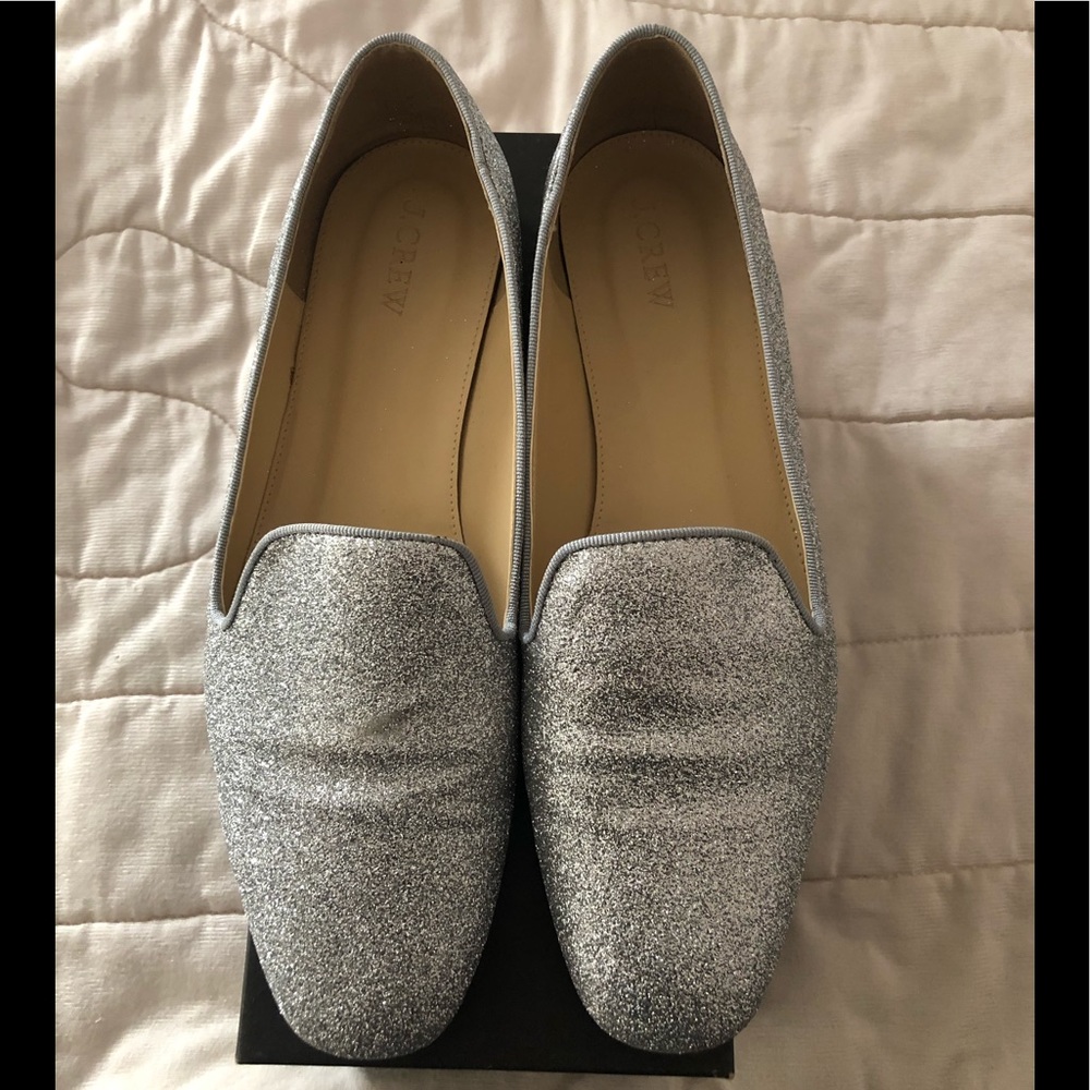 J Crew Silver Glitter Smoking Sipper